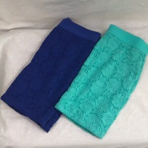 Lot of 2 Aeropostale slim skirts